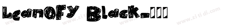 LeanOFY Black字体转换